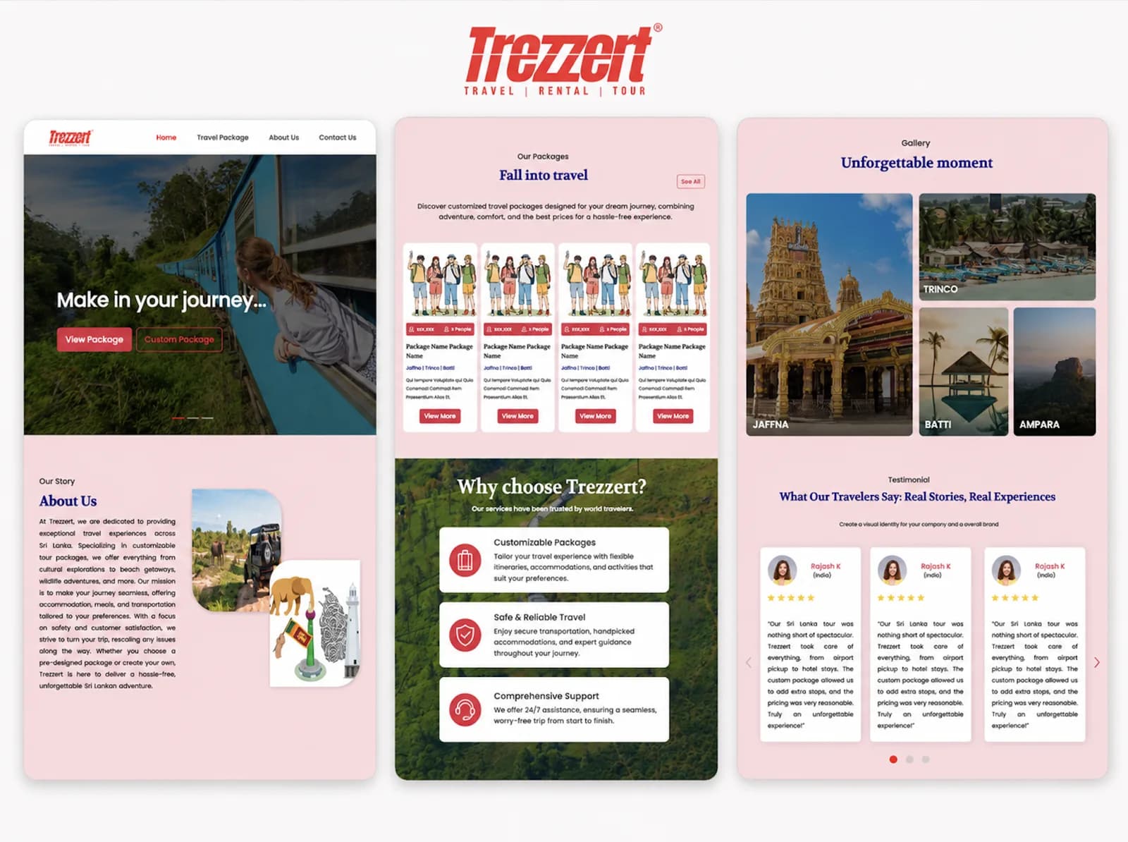 Trezzert Travel Package Experience